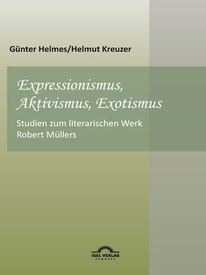 cover image of Expressionismus, Aktivismus, Exotismus